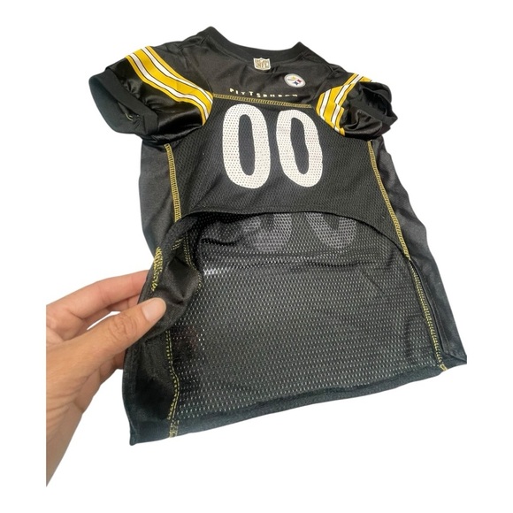 NFL Pittsburgh Steelers Black and Yellow Pet Jersey Size: XL 🐾 🏈💛 - Picture 3 of 12